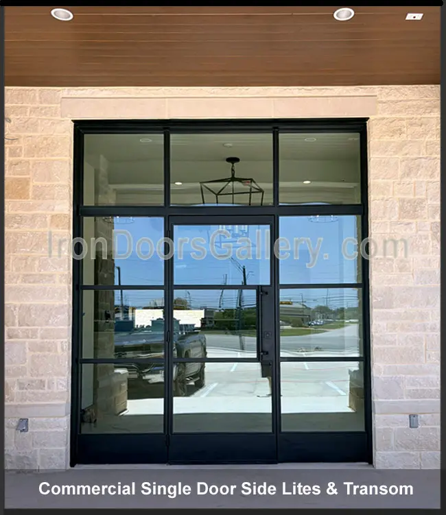 Contemporary Metal Entry Door